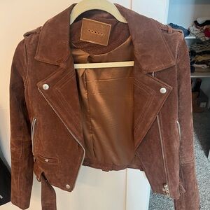 Brown suede jacket